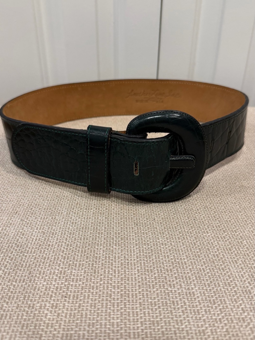 Vintage Another Line Green Belt Made In USA Size S Women’s